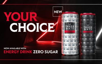 Three Sixty launches zero-sugar energy drink RTD