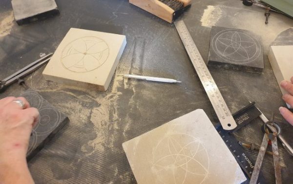 Witchmark Distillery offers stone carving