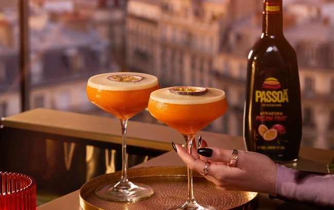 Passoa passion fruit martini