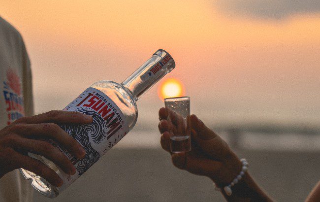 Tsunami Mezcal sunset