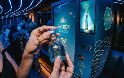 Vending machine offers mini bottles of Patrón