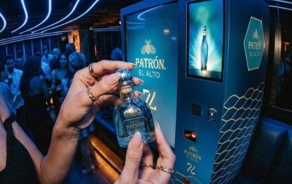 Vending machine offers mini bottles of Patrón