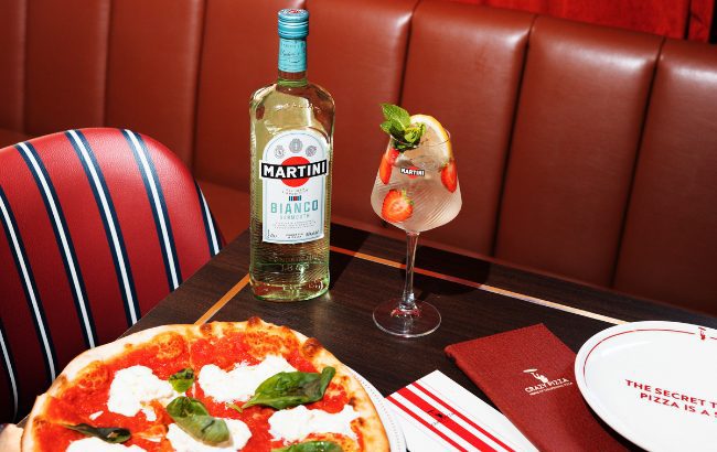 Martini x Crazy Pizza summer menu